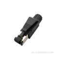 Cat 5 conector rj45 macho blindado